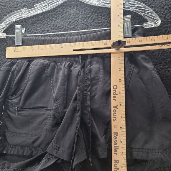 Athletic Works Womens Shorts Black Size XS Nylon Blend Pockets Stretch Imperfect - Picture 3 of 12